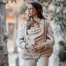 Fun2BeMum Polaris - Maternity babywearing polar vest 4 in 1 - LATTE