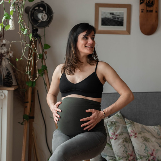 Mama Hangs - Bandeau From Bump to Baby - Bandeau 2 en 1 de grossesse et de peau-à-peau Mama Hangs