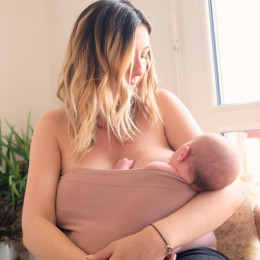 Mama Hangs - Bandeau From Bump to Baby - Bandeau 2 en 1 de grossesse et de peau-à-peau Mama Hangs