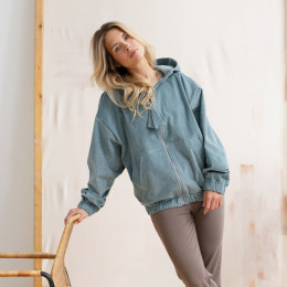 Fun2BeMum Corduroy 3 in 1 Maternity & Babywearing Bomber Jacket - Aloe