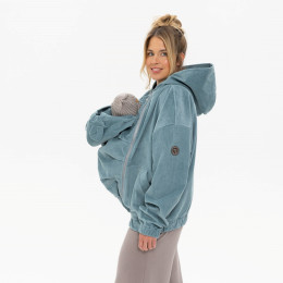Fun2BeMum Corduroy 3 in 1 Maternity & Babywearing Bomber Jacket - Aloe