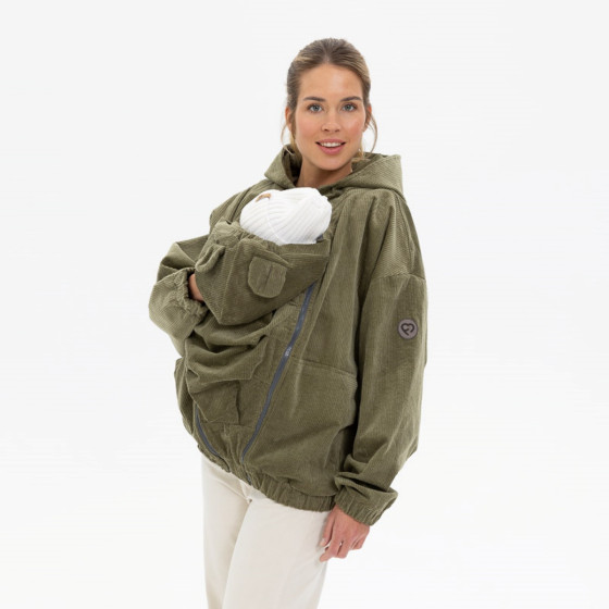 Fun2BeMum Corduroy 3 in 1 Maternity & Babywearing Bomber Jacket