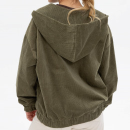 Fun2BeMum Corduroy 3 in 1 Maternity & Babywearing Bomber Jacket - Vert olive