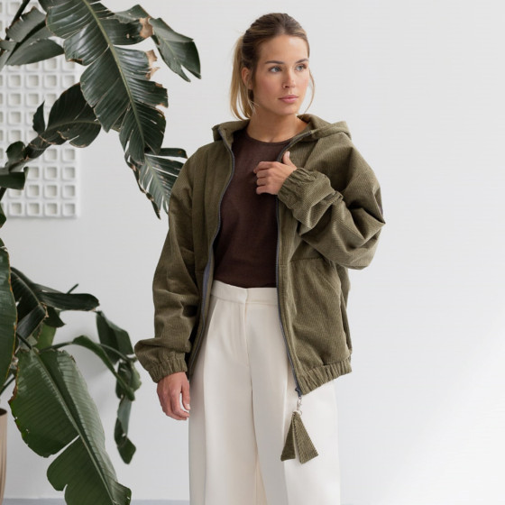 Fun2BeMum Corduroy 3 in 1 Maternity & Babywearing Bomber Jacket