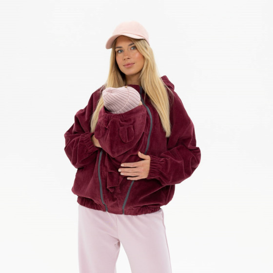 Fun2BeMum Corduroy 3 en 1 Veste Maternité & Portage en velours côtelé Fun2bemum