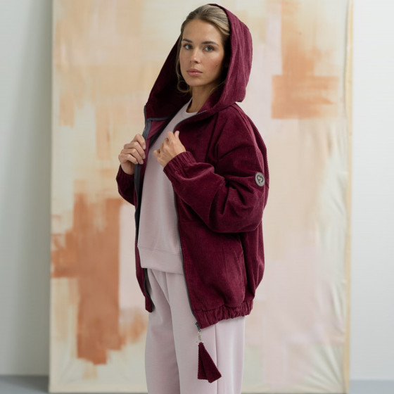 Fun2BeMum Corduroy 3 in 1 Maternity & Babywearing Bomber Jacket