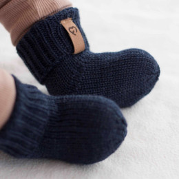 Fun2BeMum Merino Socks for Babies (6-12 Months) - Navy
