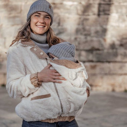 Fun2BeMum Merino Wool hat for Adults - Beige