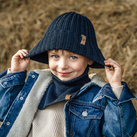 Fun2BeMum Bonnet pour enfant en laine mérinos Fun2bemum