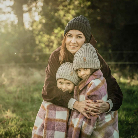 Fun2BeMum Bonnet pour adulte en laine mérinos Fun2bemum