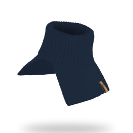 Fun2BeMum Merino wool turtle neck warmer for Kids - Navy