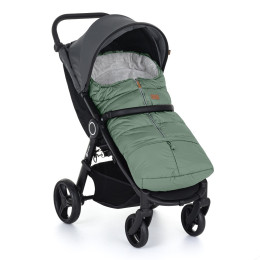 Petite&Mars Jibot - Chancelière universelle pour poussette 3 en1 - Vert clair - Pale Eucalypt