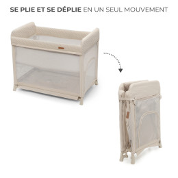 KinderKraft MOON DREAM Travel Bed for baby - Beige
