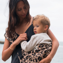 Mama Hangs - Carry & Walk Jacquard - Light /leopard