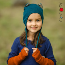 ManyMonths Kitty Beanie UNiQUE - Bonnet Chat en laine mérinos Manymonths