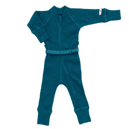ManyMonths Natural Woollies One Piece Suit - SeaBreez Teal