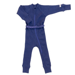 ManyMonths Natural Woollies One Piece Suit - Twilight Blue