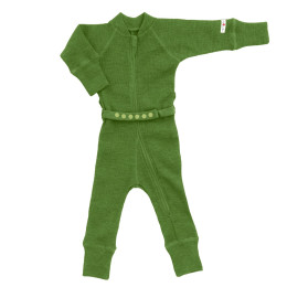 ManyMonths Natural Woollies One Piece Suit - Garden Moss Green