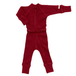 ManyMonths Natural Woollies One Piece Suit - Wild Pomegranate