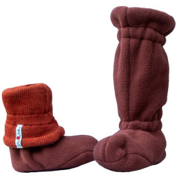 Manymonths adjustable winter booties 2025-2026 - Rich Amber (polaire orange / laine orange)