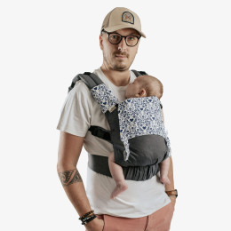 Guizy Couture PPMC - teething pads and baby hood for Guizy baby carrier - Scandinavia Bleu