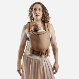 Guizy Brun Sarrasin - Porte-bébé physiologique dès la naissance - Sans accessoires
