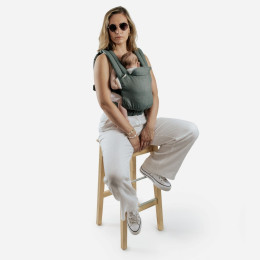 Guizy Vert Brocéliande - Porte-bébé physiologique dès la naissance