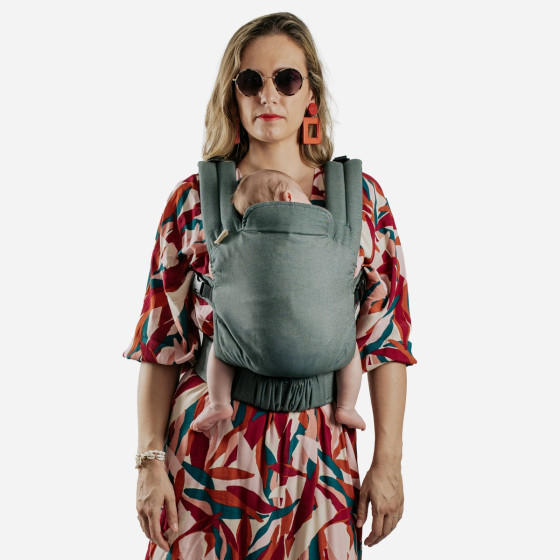Naturioù Guizy Ergonomic Baby Carrier Green Brocéliande
