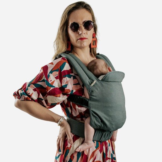 Naturioù Guizy Ergonomic Baby Carrier Green Brocéliande