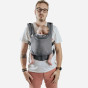 Naturioù Guizy Gris Marin - Ergonomic baby carrier from birth