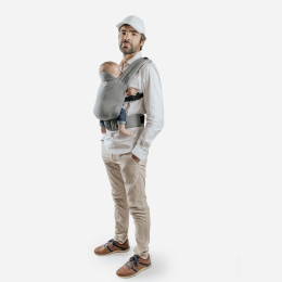Naturioù Guizy Baby Carrier Ergonomic - Gris Galet