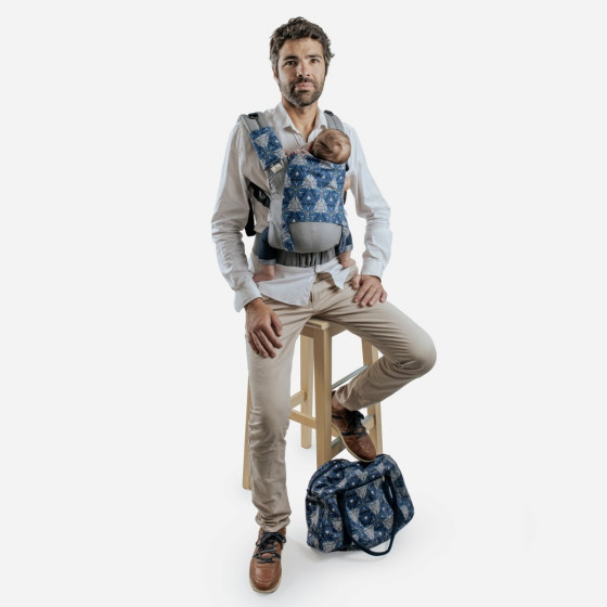 Guizy X PPMC - Porte-bébé physiologique avec accessoires Naturiou