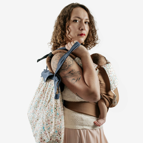Guizy X PPMC - Porte-bébé physiologique avec accessoires Naturiou