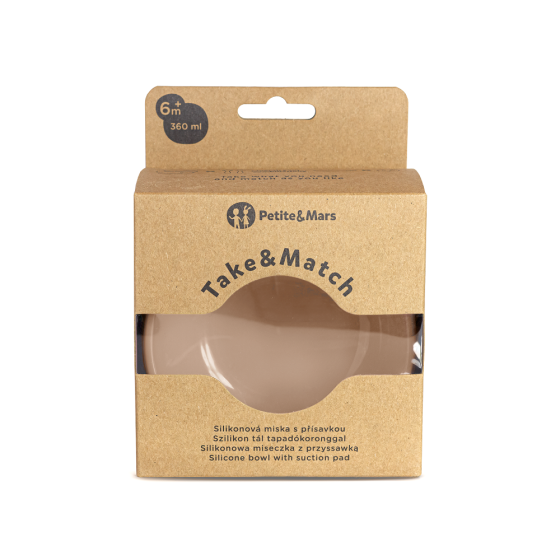 Petite&Mars - Take&Match - Bol en silicone avec ventouse Petite & Mars
