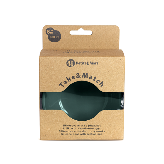 Petite&Mars - Silicone bowl with suction pad TAKE&MATCH 6m+