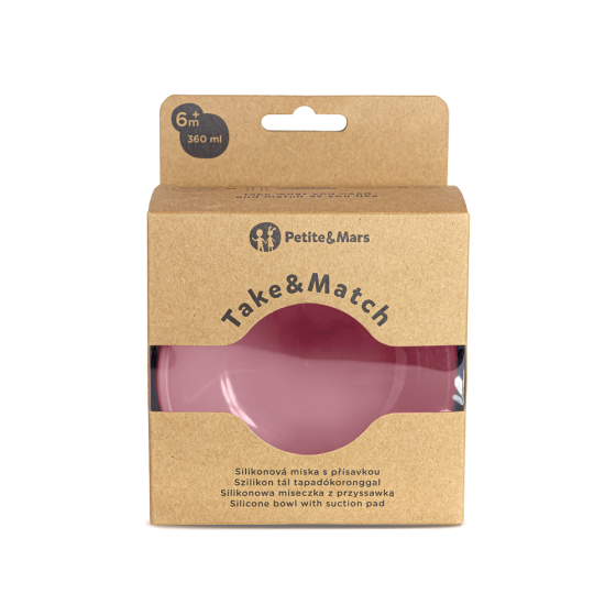 Petite&Mars - Take&Match - Bol en silicone avec ventouse Petite & Mars