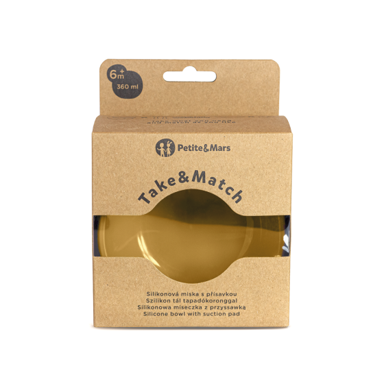 Petite&Mars - Silicone bowl with suction pad TAKE&MATCH 6m+