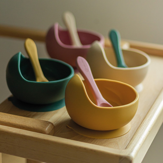 Petite&Mars - Silicone bowl with suction pad TAKE&MATCH 6m+