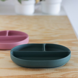 Petite&Mars - Silicone divided plate oval with suction pad TAKE&MATCH 6m+