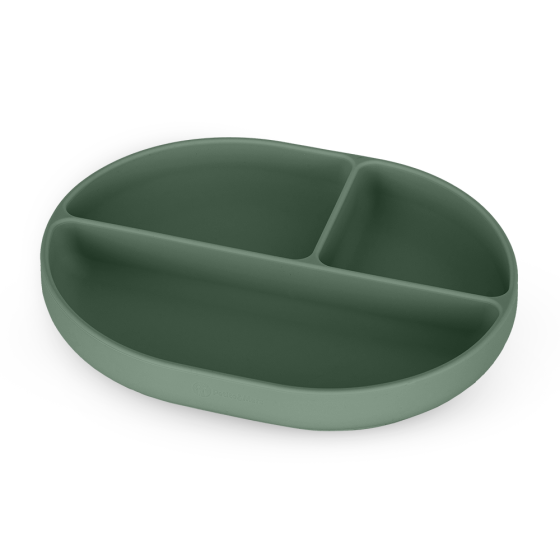 Petite&Mars - Silicone divided plate oval with suction pad TAKE&MATCH 6m+