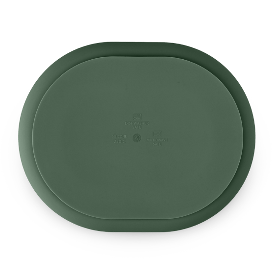 Petite&Mars - Silicone divided plate oval with suction pad TAKE&MATCH 6m+