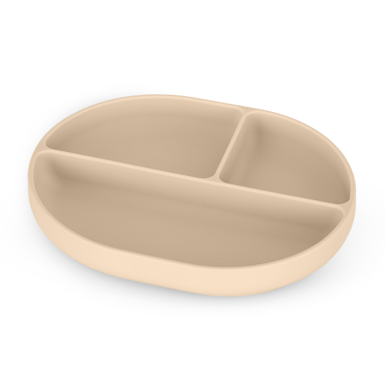 Petite&Mars - Silicone divided plate oval with suction pad TAKE&MATCH 6m+