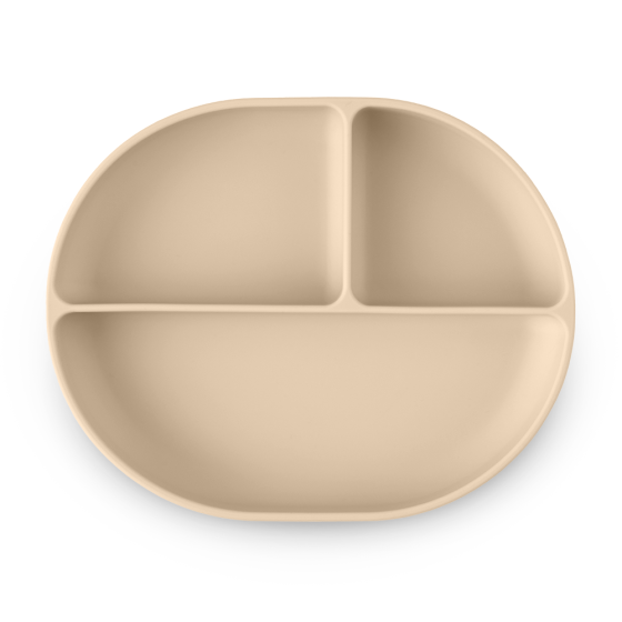 Petite&Mars - Silicone divided plate oval with suction pad TAKE&MATCH 6m+
