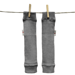 ManyMonths Natural Woollies Tube Warmers for Arms and Legs - Elephant Grey