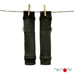 ManyMonths Natural Woollies Tube Warmers for Arms and Legs - Foggy Black