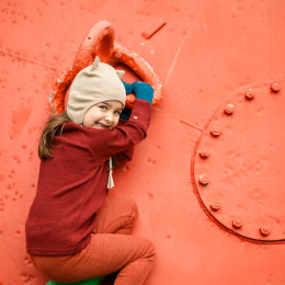 ManyMonths Natural Woollies ManyMonths Natural Woollies Kitty (Earflap) Beanie UNiQUE - Driftwood Taupe