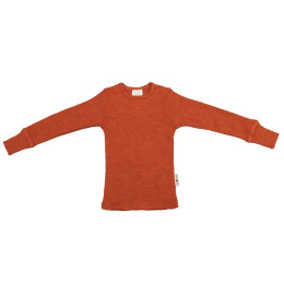 Manymonths T-shirt Manches Longues en laine - Rich Amber
