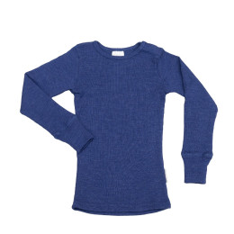 ManyMonths Natural Woollies Shirt Long Sleeve - Twilight Blue
