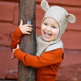ManyMonths Natural Woollies Shirt Long Sleeve - Rich Amber