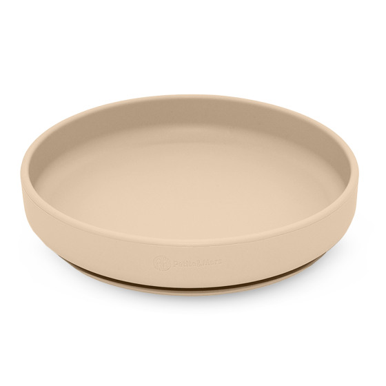 Petite&Mars - Take&Match - Assiette ronde en silicone avec ventouse Petite & Mars